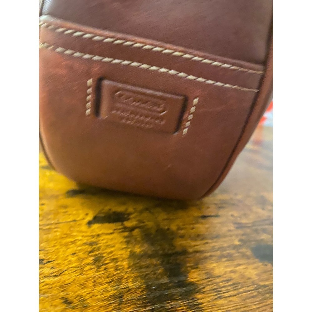 Coach Mahogony Cressant Shoulder bag glove tanned leather like new - Picture 5 of 7